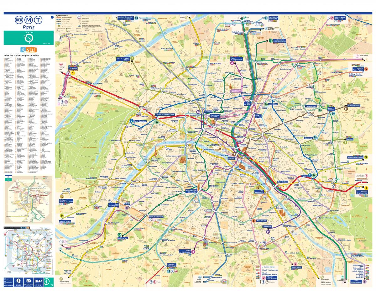 מפה של RATP מטרו