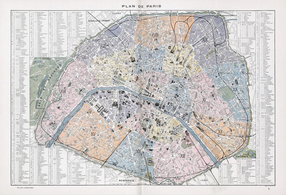 מפה של פריז 1900