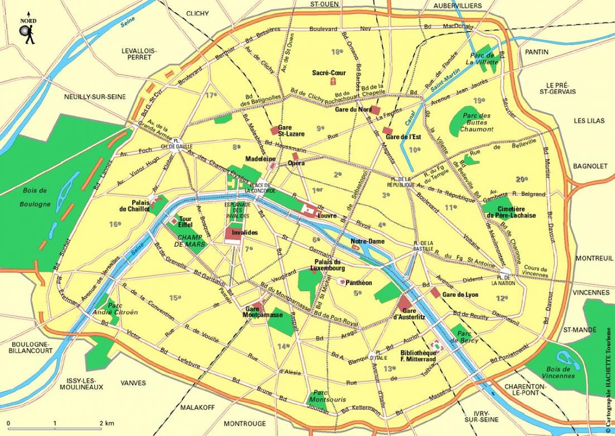 מפה של פריז תחנות