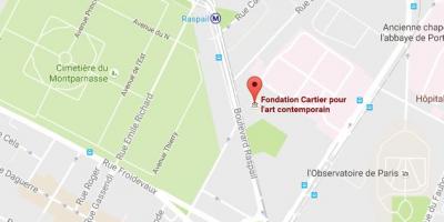 המפה של Fondation Cartier