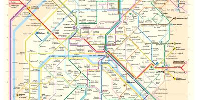 מפה של פריז מטרו