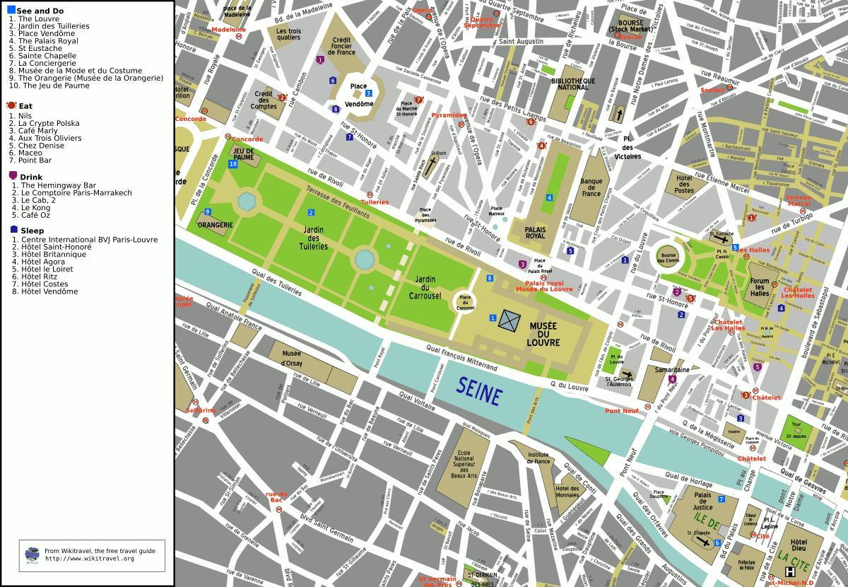 המפה של ה-1 של פריז