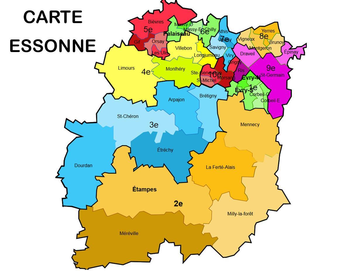 מפה של Essonne