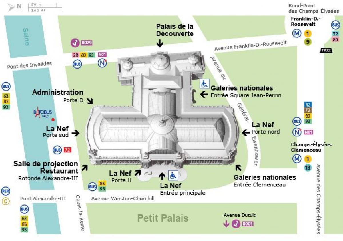 המפה של ה-Grand Palais