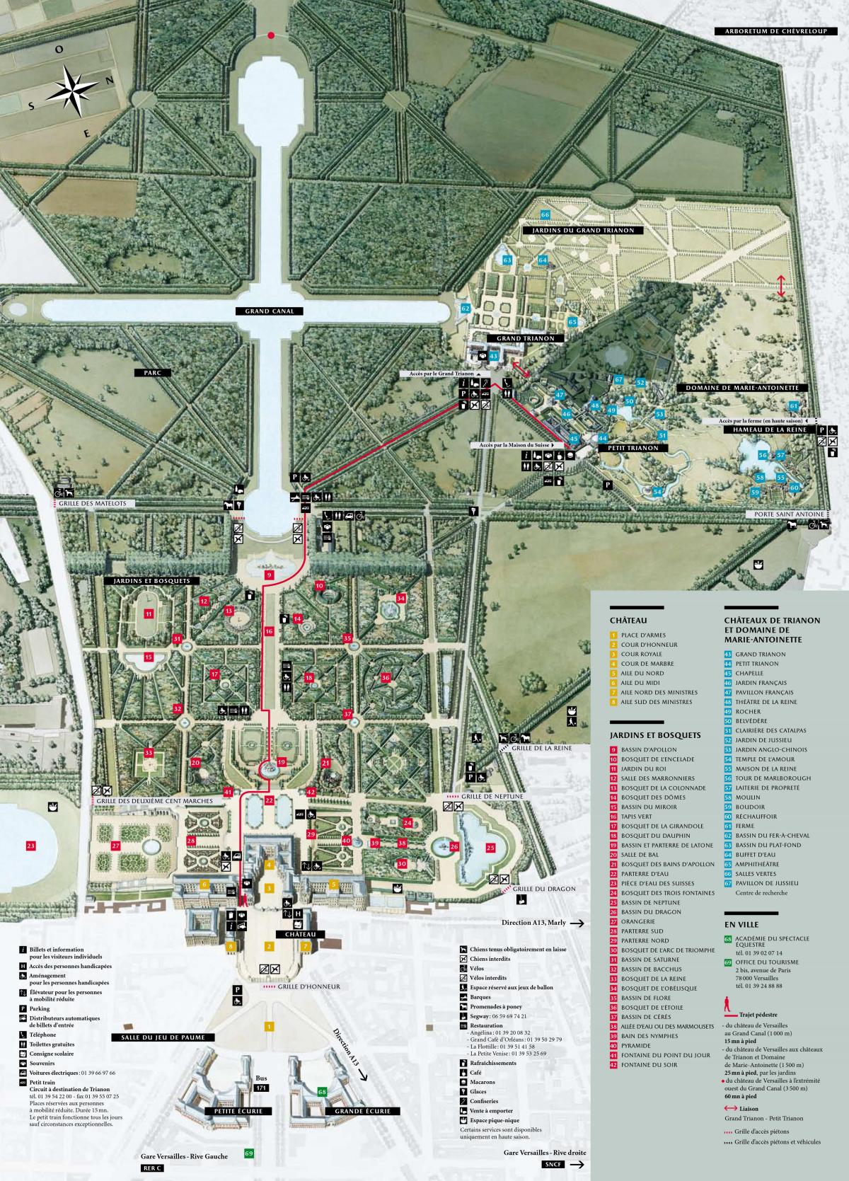 מפה של ארמון ורסאי