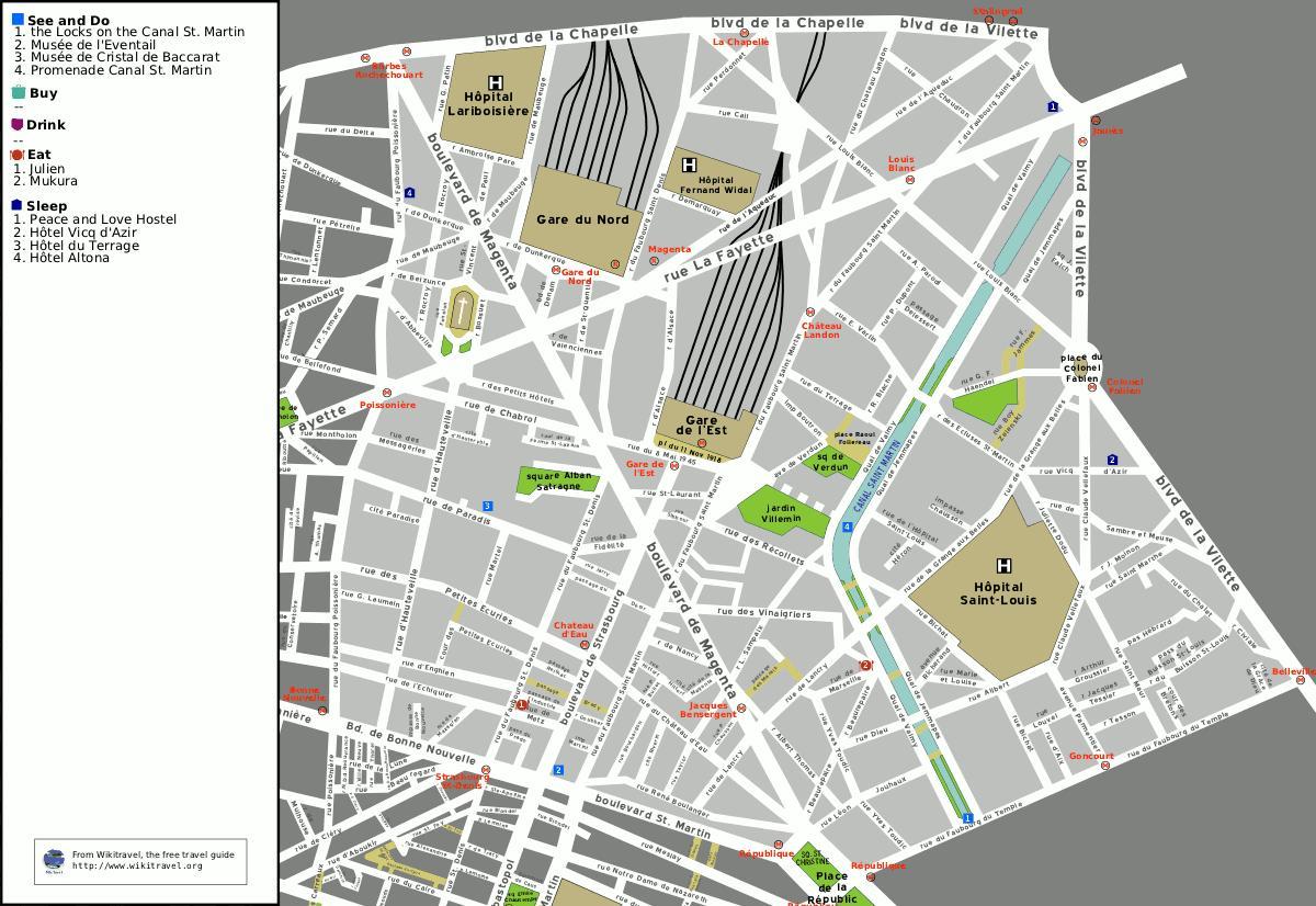 המפה של ה-10 של פריז