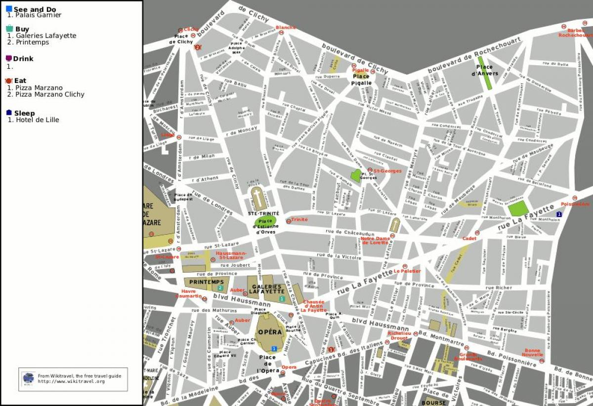 המפה של ה-9 של פריז