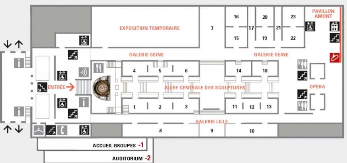 המפה של מוזיאון ד ' אורסיי