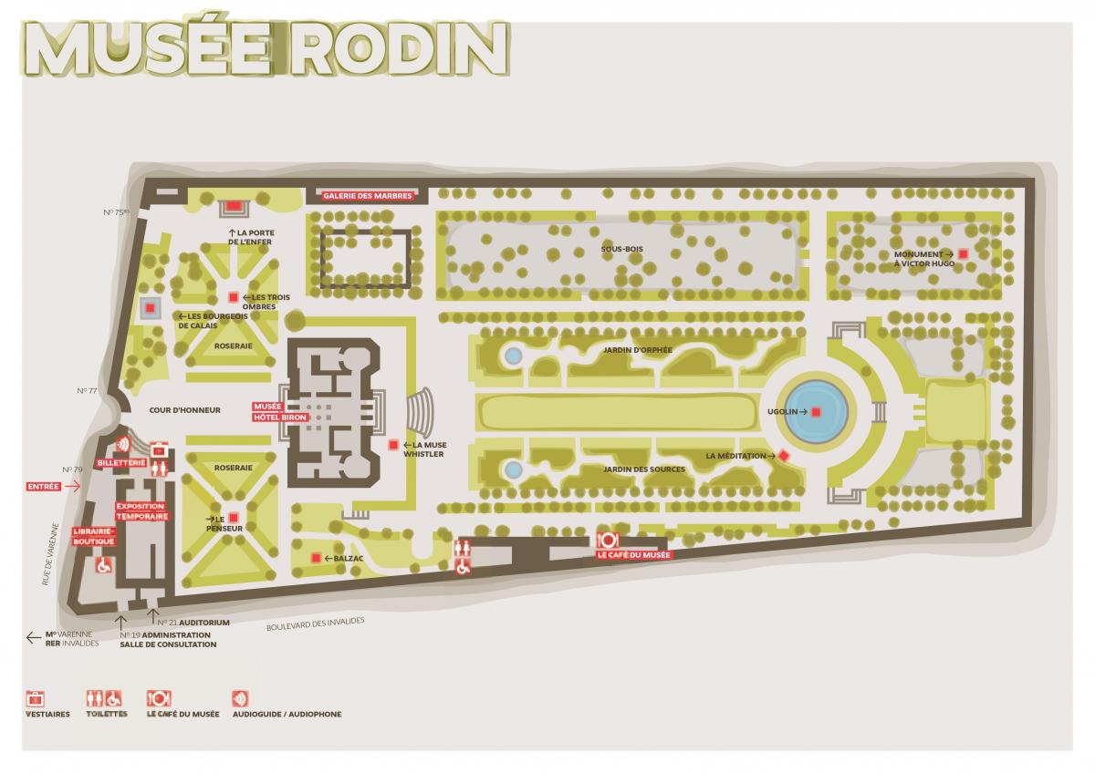 המפה של מוזיאון רודן