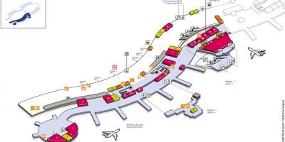 מפה של CDG airport terminal 2A