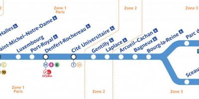 מפה של RER B