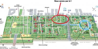 מפה של Parc de Bercy
