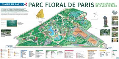 מפה של Parc floral de Paris