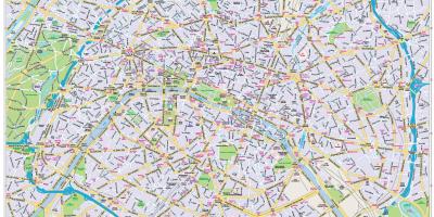 מפה של פריז למרכז העיר