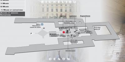 מפה של מוזיאון הלובר רמה -2