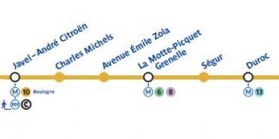 מפה של פריז התחתית, קו 10